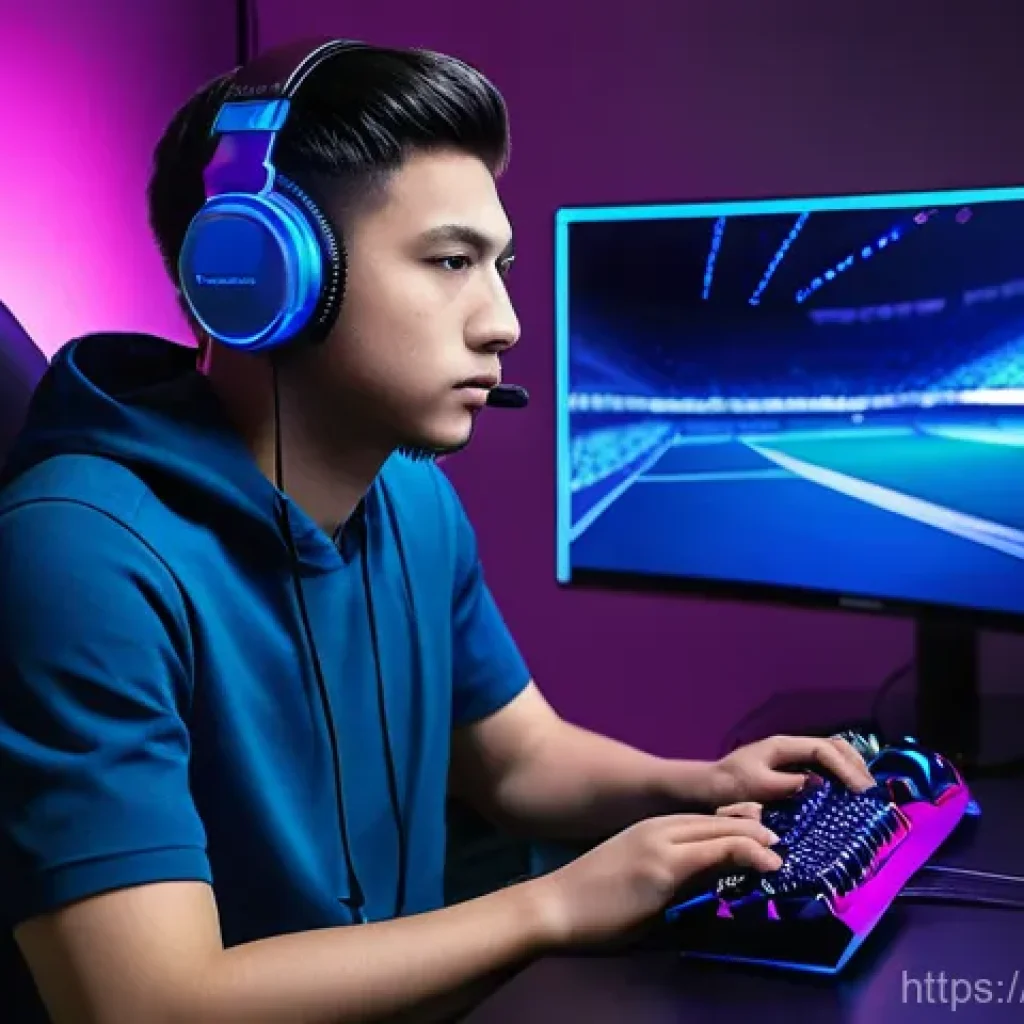 FC온라인 월드 클래스 도전 - **Prompt for Mental Preparation:**
    "A male gamer, aged 20-28, sits intently focused in front of ...