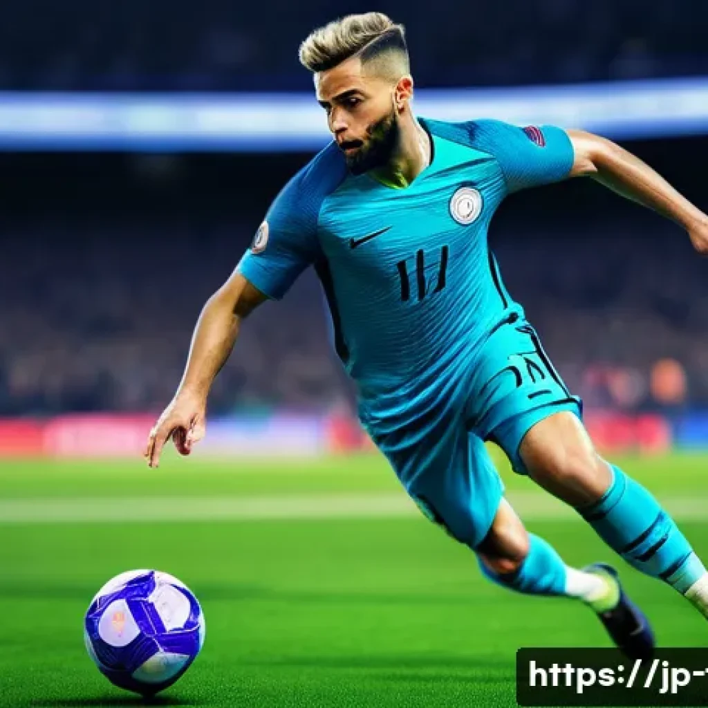 FC온라인 포지션별 공략법 - **Prompt: The Mastermind Midfielder Orchestrates a Breakthrough with FC IQ**
    A male football pla...