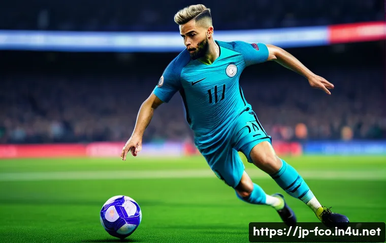 FC온라인 포지션별 공략법 - **Prompt: The Mastermind Midfielder Orchestrates a Breakthrough with FC IQ**
    A male football pla...