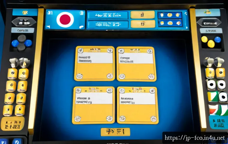 FC온라인 아이템 등급 정보 - Photorealistic overhead view of a modern gaming desk displaying a generic football management game i...